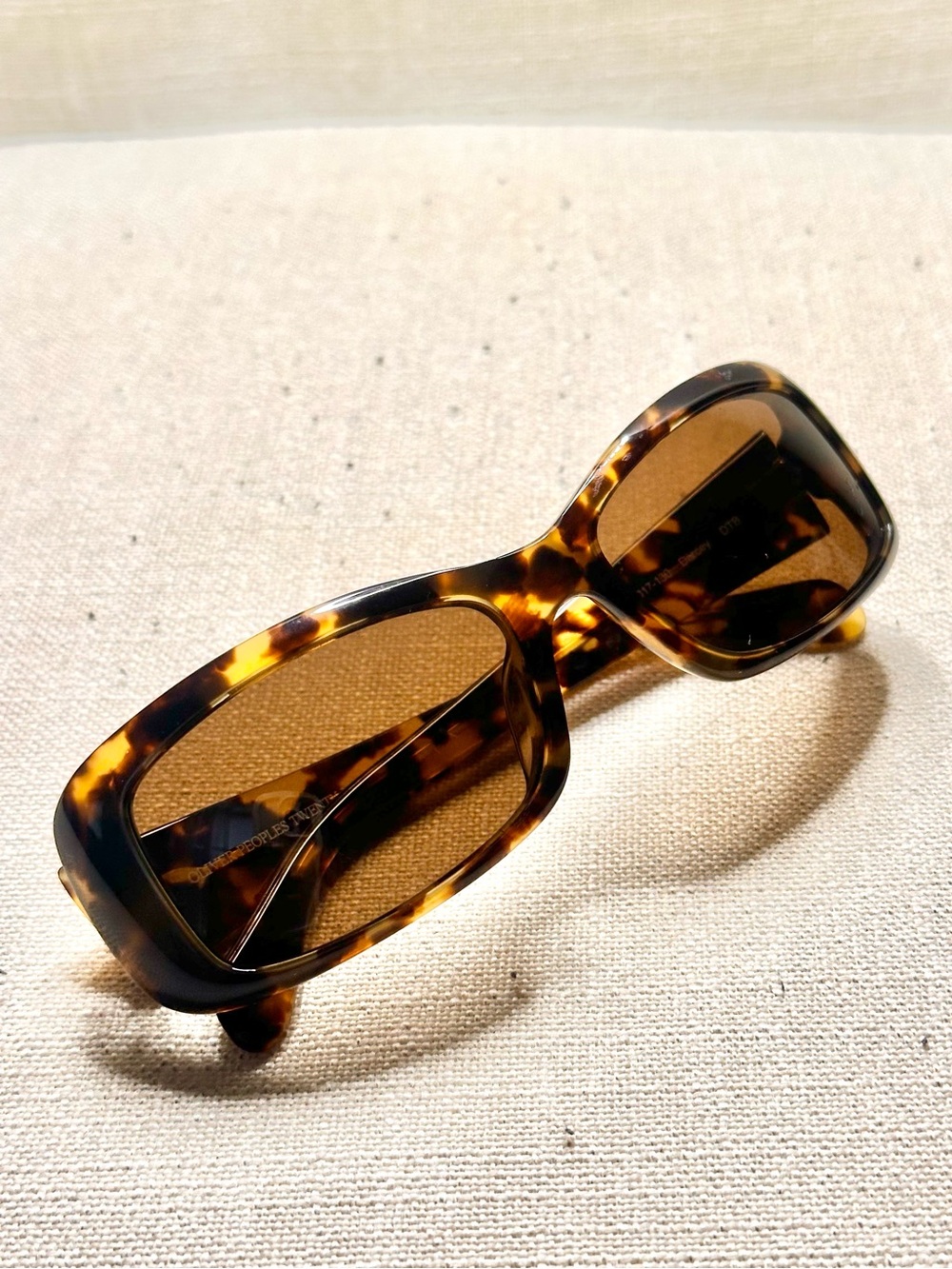 Oliver Peoples Twenty Years Darcey DTB Havana Rectangle Sunglasses Japan 55-17
